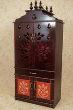 Carved Pooja Cupboard