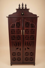 Lotus Carved Pooja Cupboard