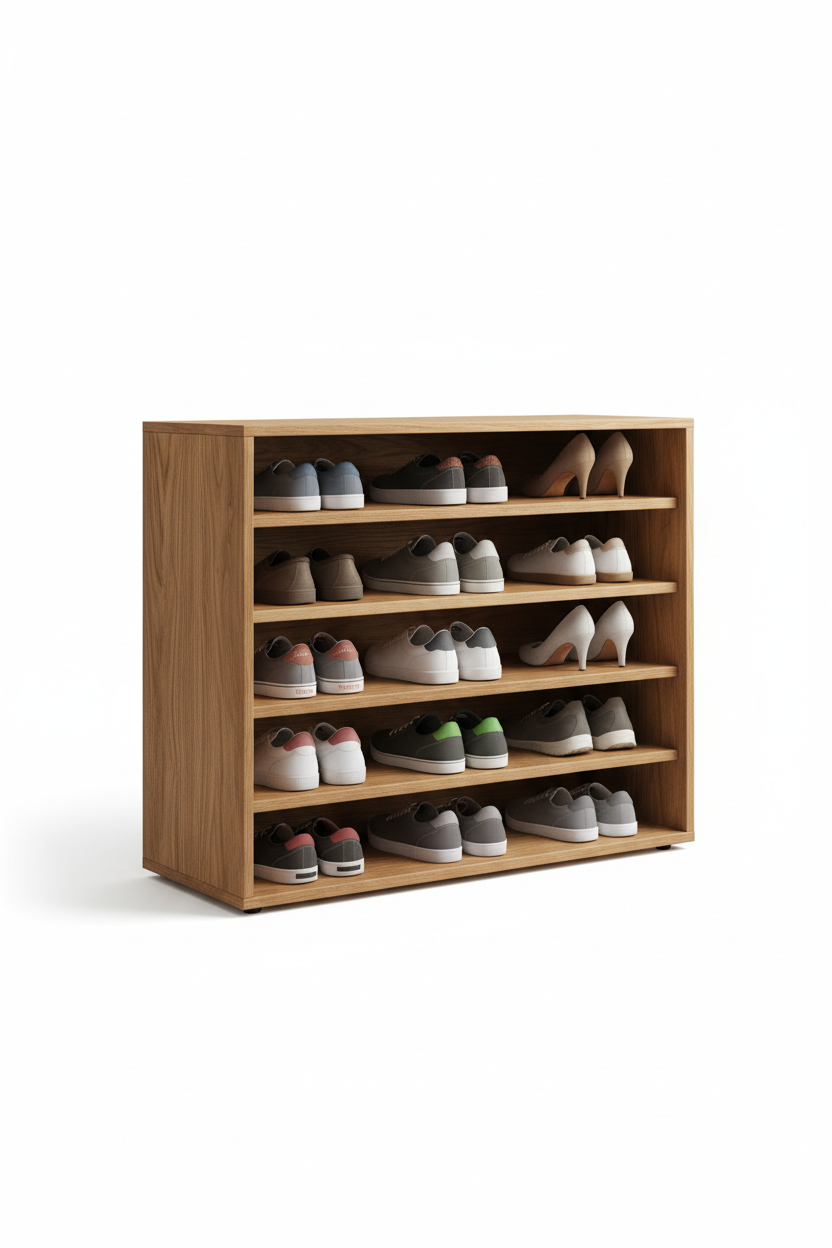 Griva Premium Solid Wood Shoe Cabinet