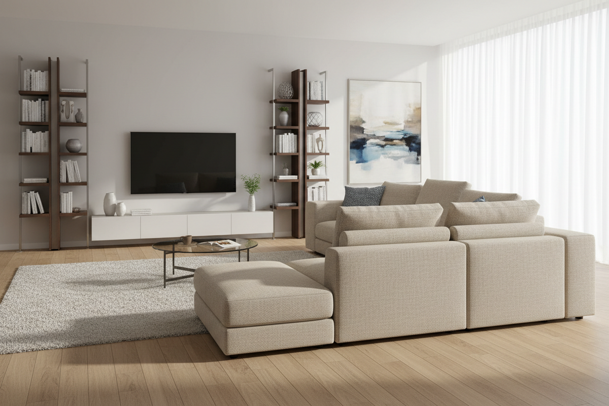 Oasis L-Shape Left Aligned Sectional Sofa