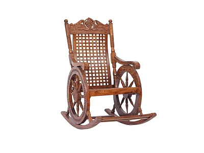 Vintage Wheel Rocking Chair