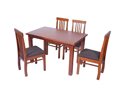 Image of Wooden Dining Table Set - 4 Seater - 2