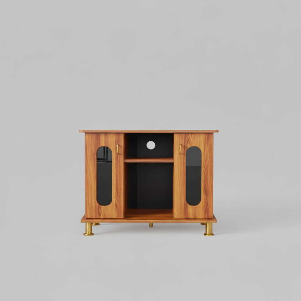 Compact Wooden TV Unit